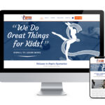empire gymnastics website design
