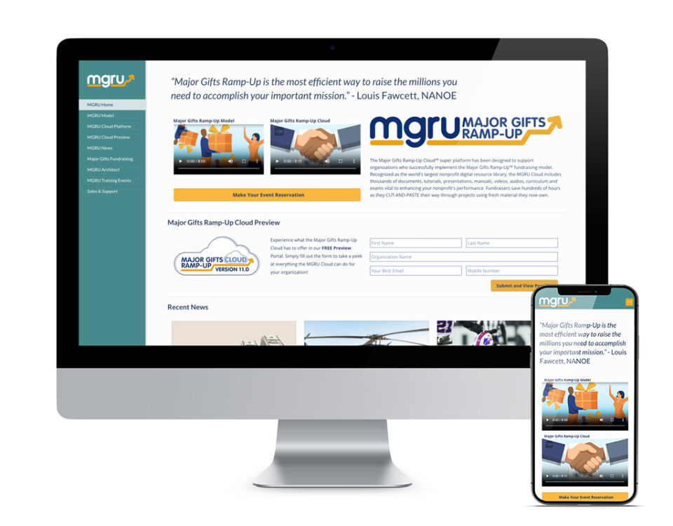 mgru website design
